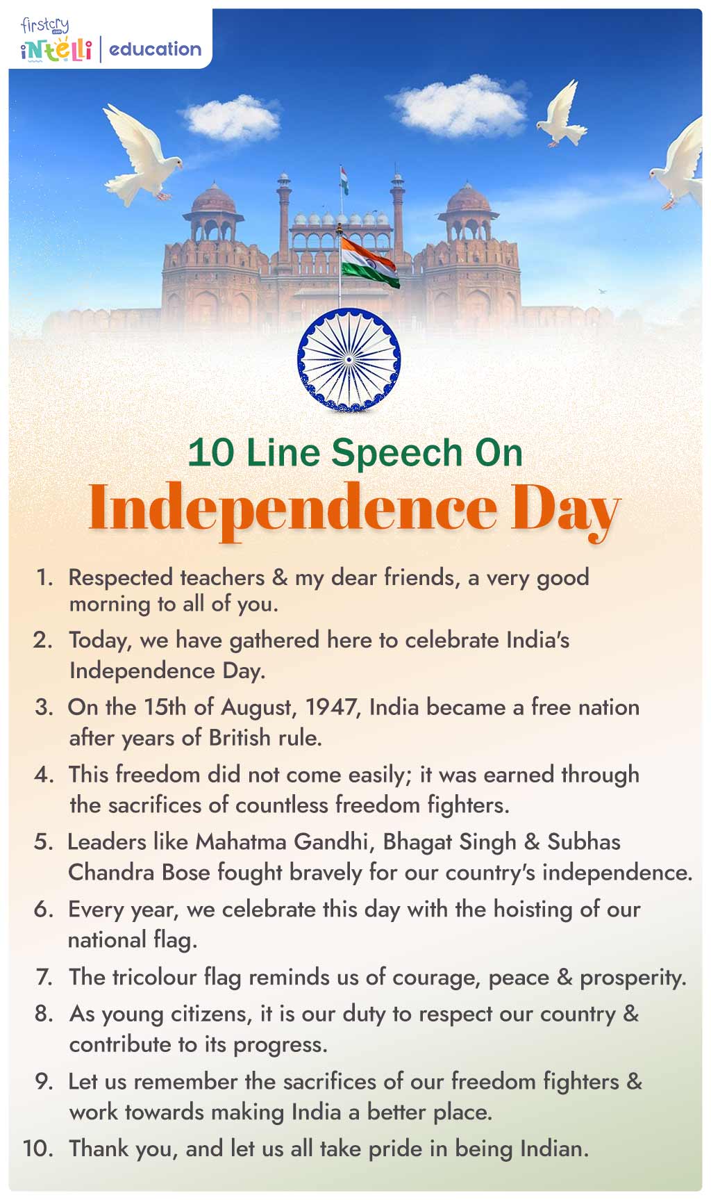 10 Line Speech On Independence Day 10 Line Speech On Independence Day