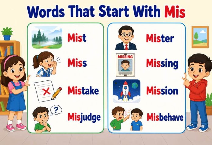 Words That Start With Mis