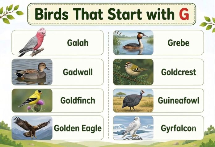 Birds That Start with G