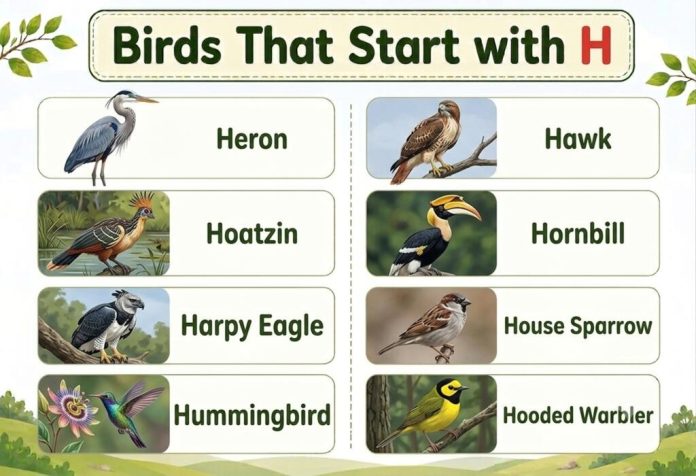Birds That Start with H