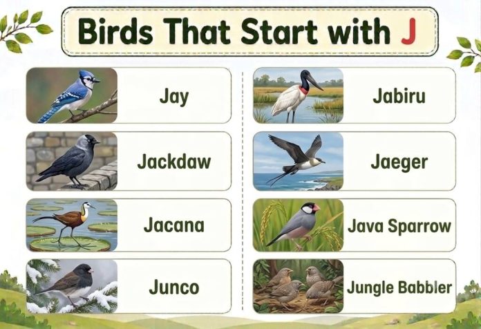Birds That Start with J