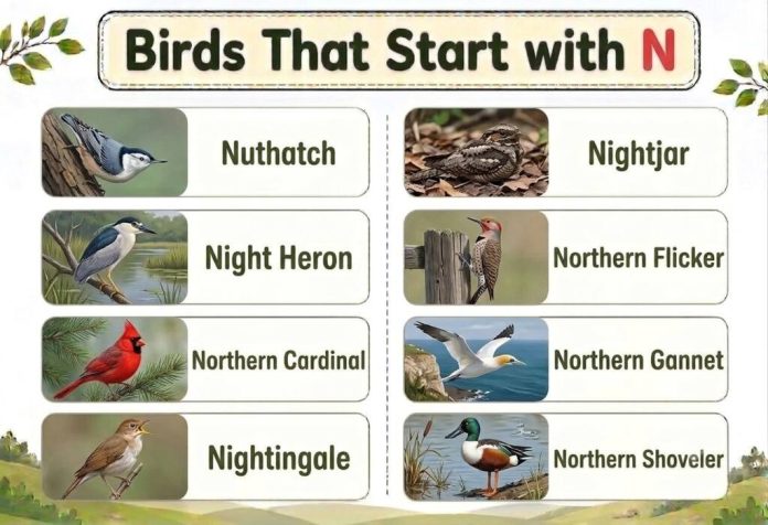 Birds That Start with N