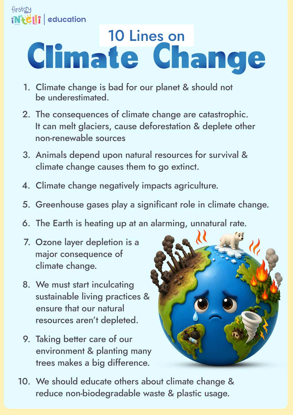10 Lines on Climate Change 10 Lines on Climate Change
