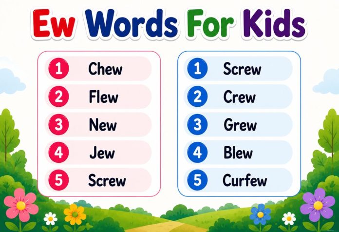 Ew Words For Kids
