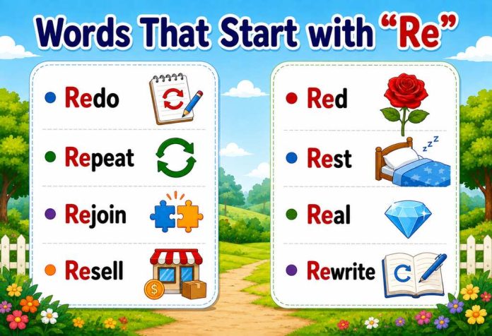 Words That Start With Re