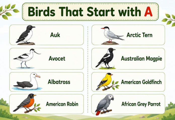 Birds That Start with A