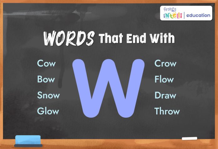 Words That End with W