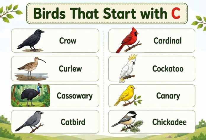 Birds That Start with C