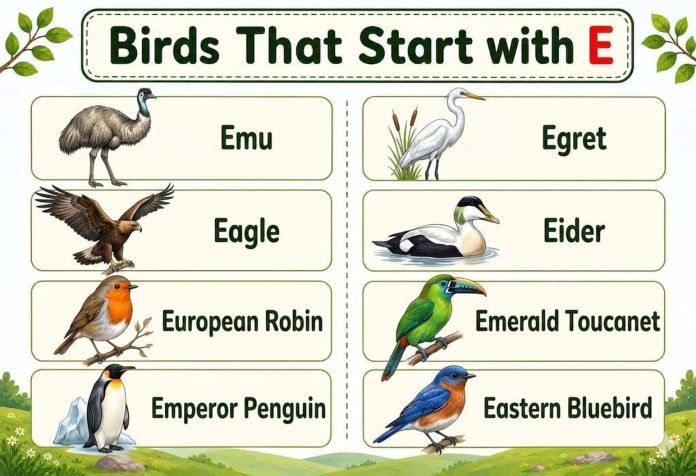 Birds That Start with E