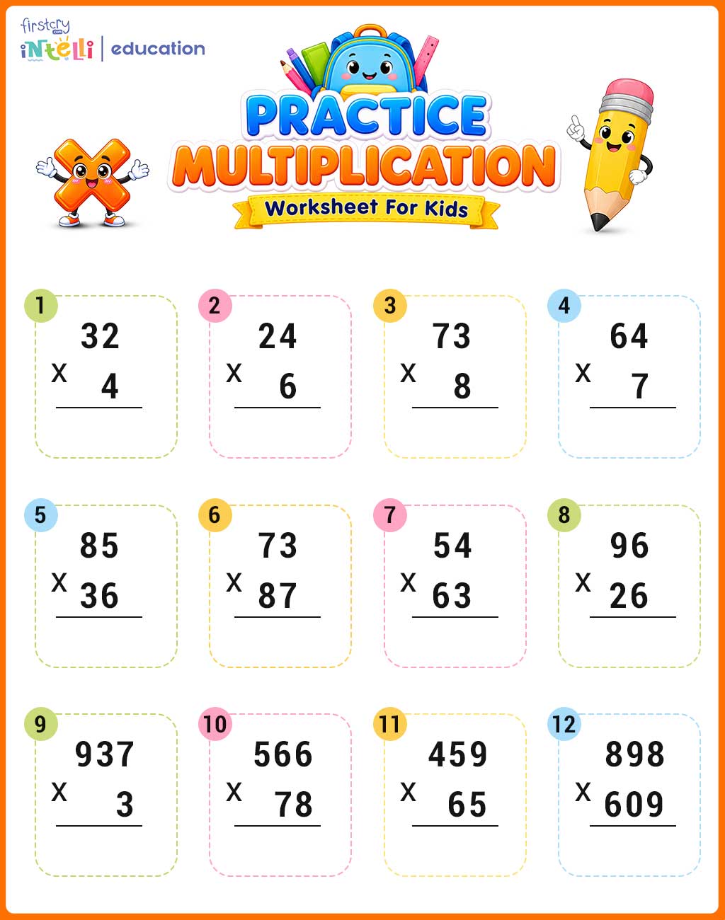 Multiplication Worksheet For Kids Multiplication Worksheet For Kids