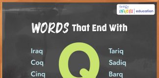 Words That End with Q