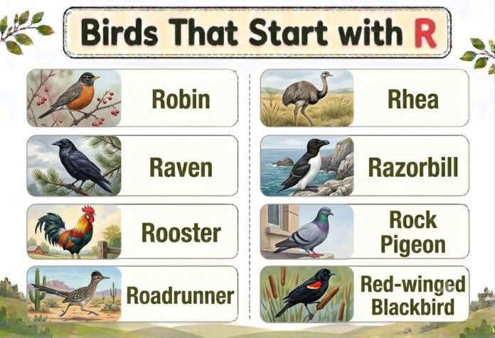 Birds That Start with R