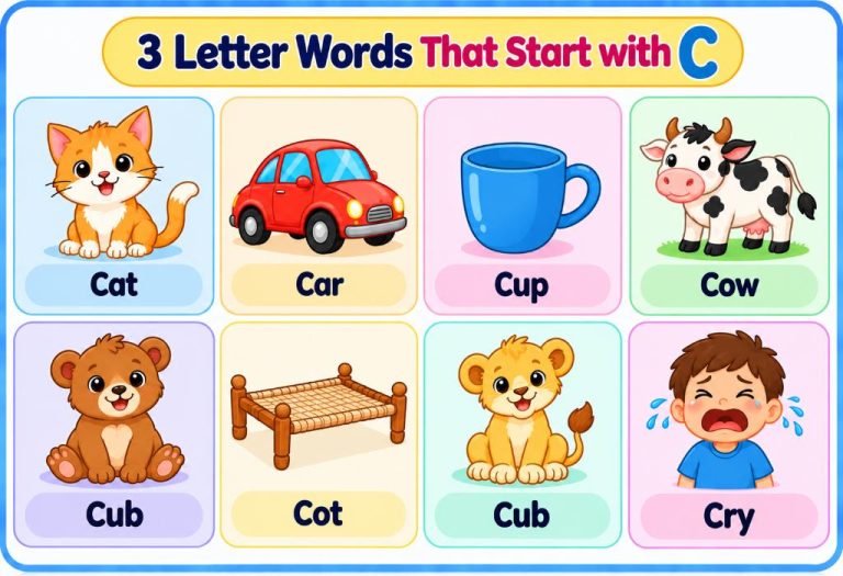 3 Letter Words That Start with C - List with Examples