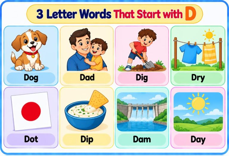 3 Letter Words That Start with D - List with Examples