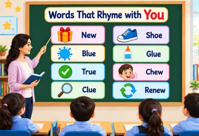 Words That Rhyme with You