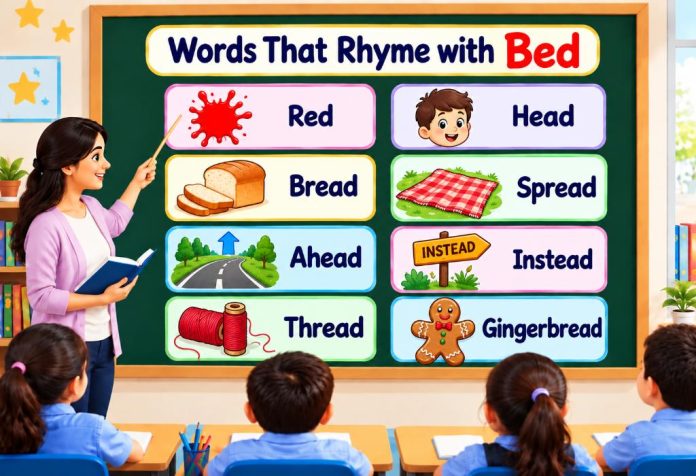 Words that Rhyme with Bed