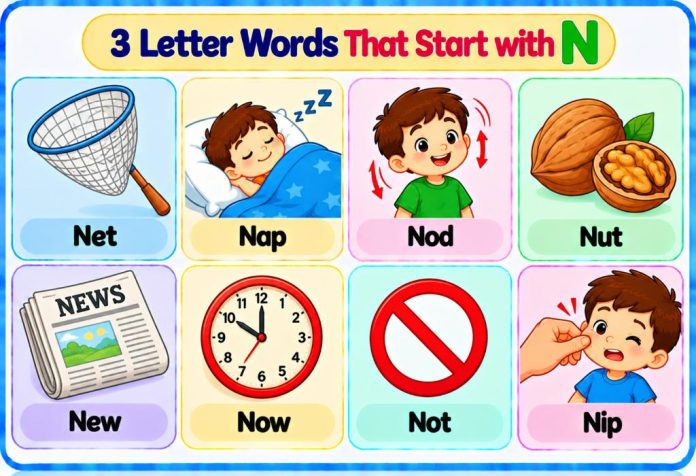 3 Letter Words That Start with N