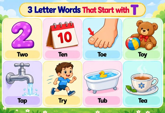 3 Letter Words That Start with T