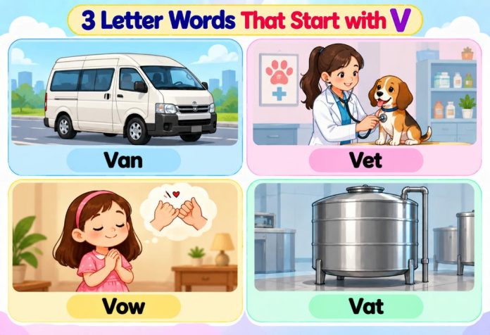 3 Letter Words That Start with V