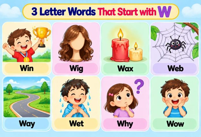3 Letter Words That Start with W