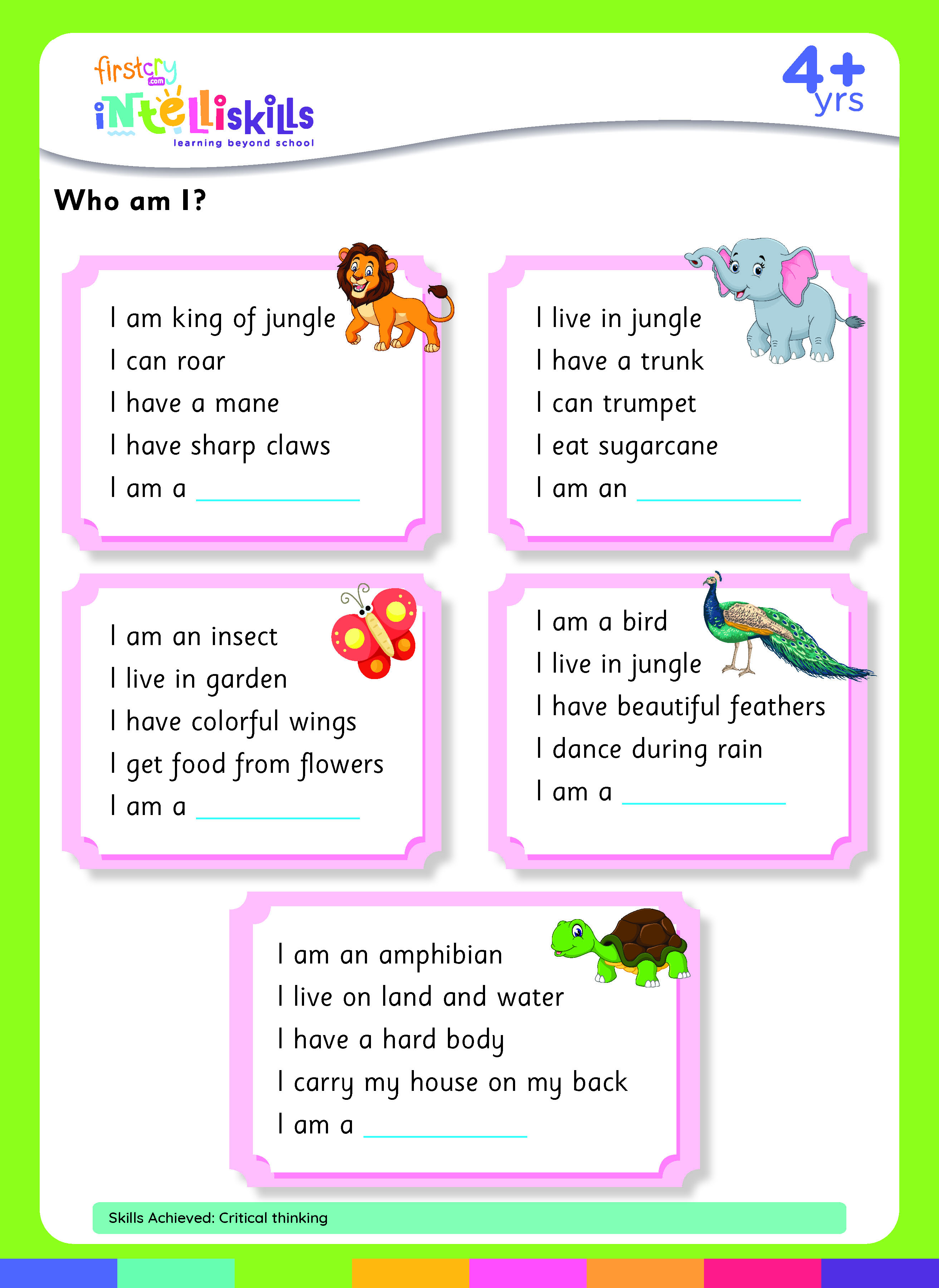 Who am I Free & Printables Worksheet at FirstCry Intelli