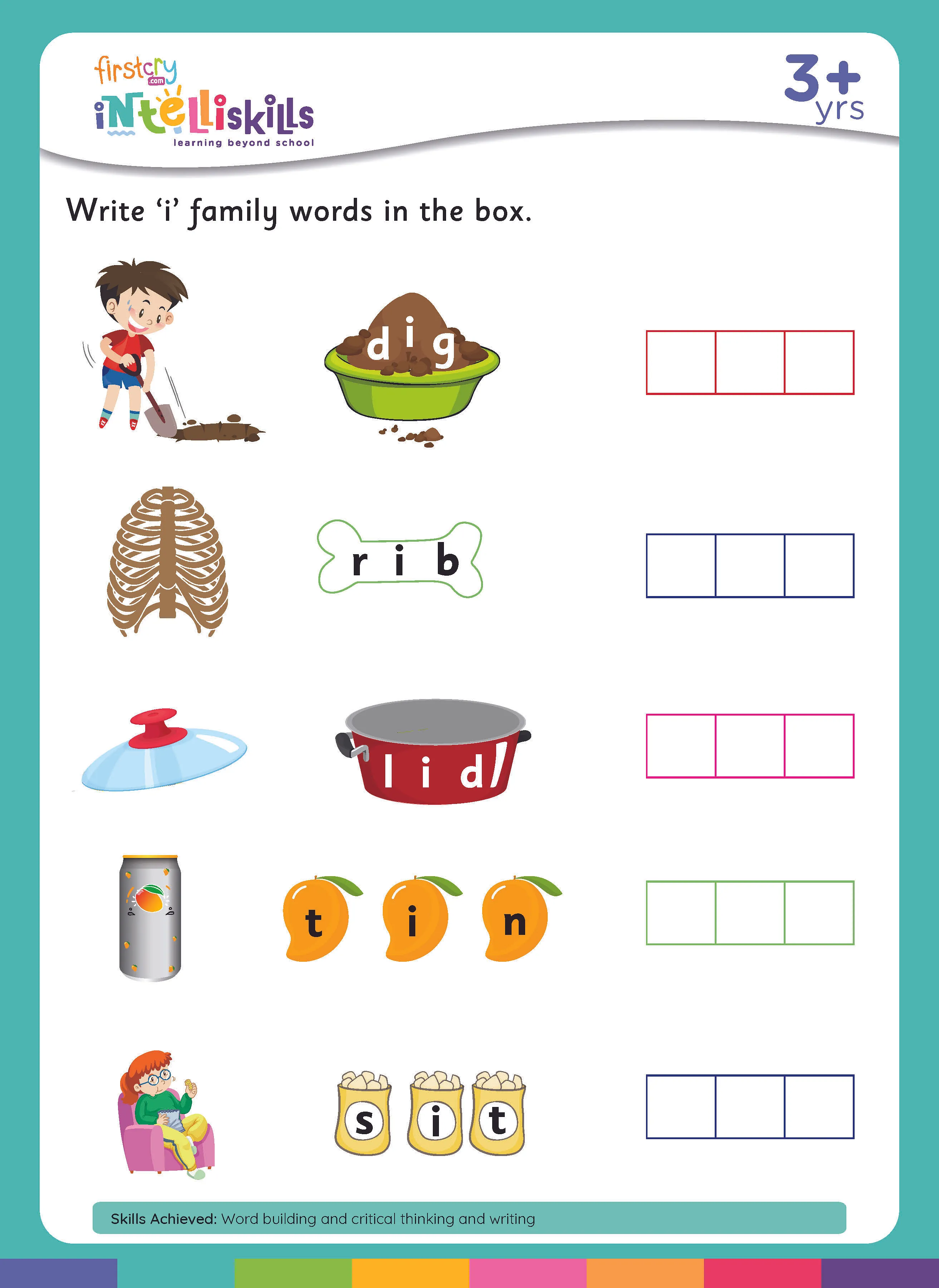 Look at the pictures and write the correct words. Free & Printables  Worksheet at FirstCry Intelli