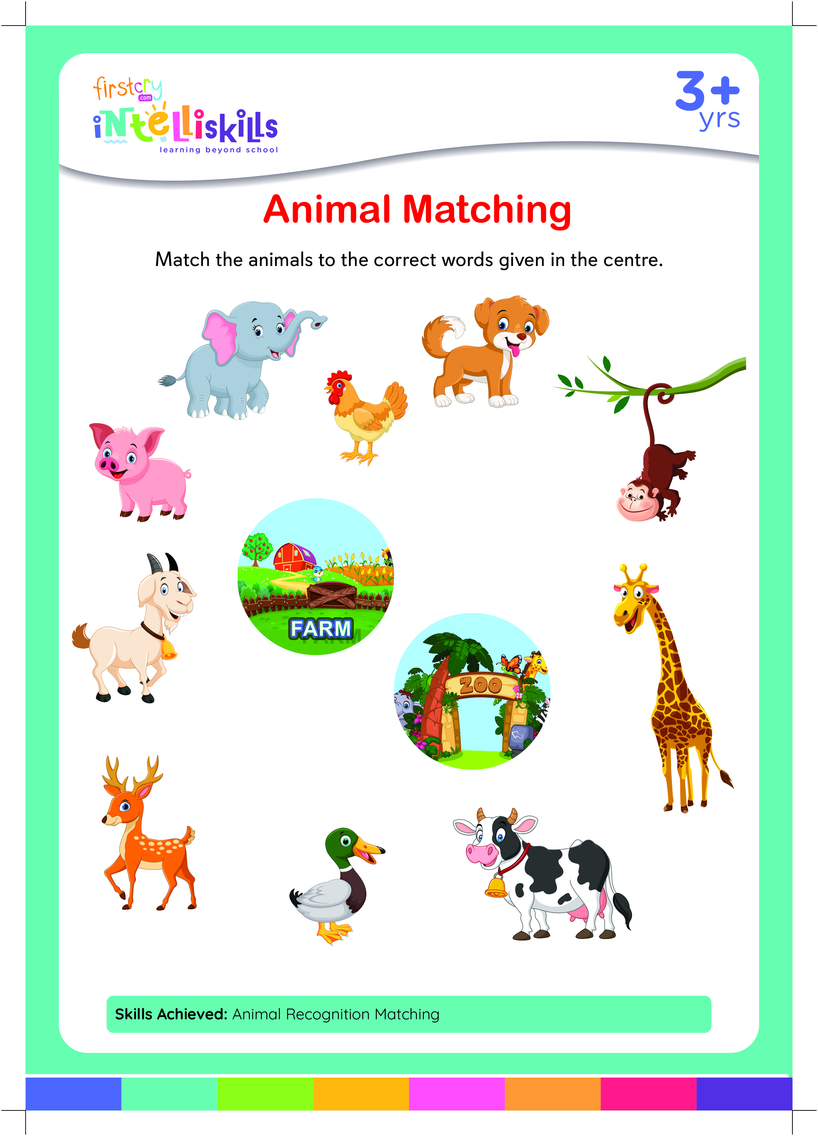 Match one to its many Free & Printables Worksheet at FirstCry Intelli