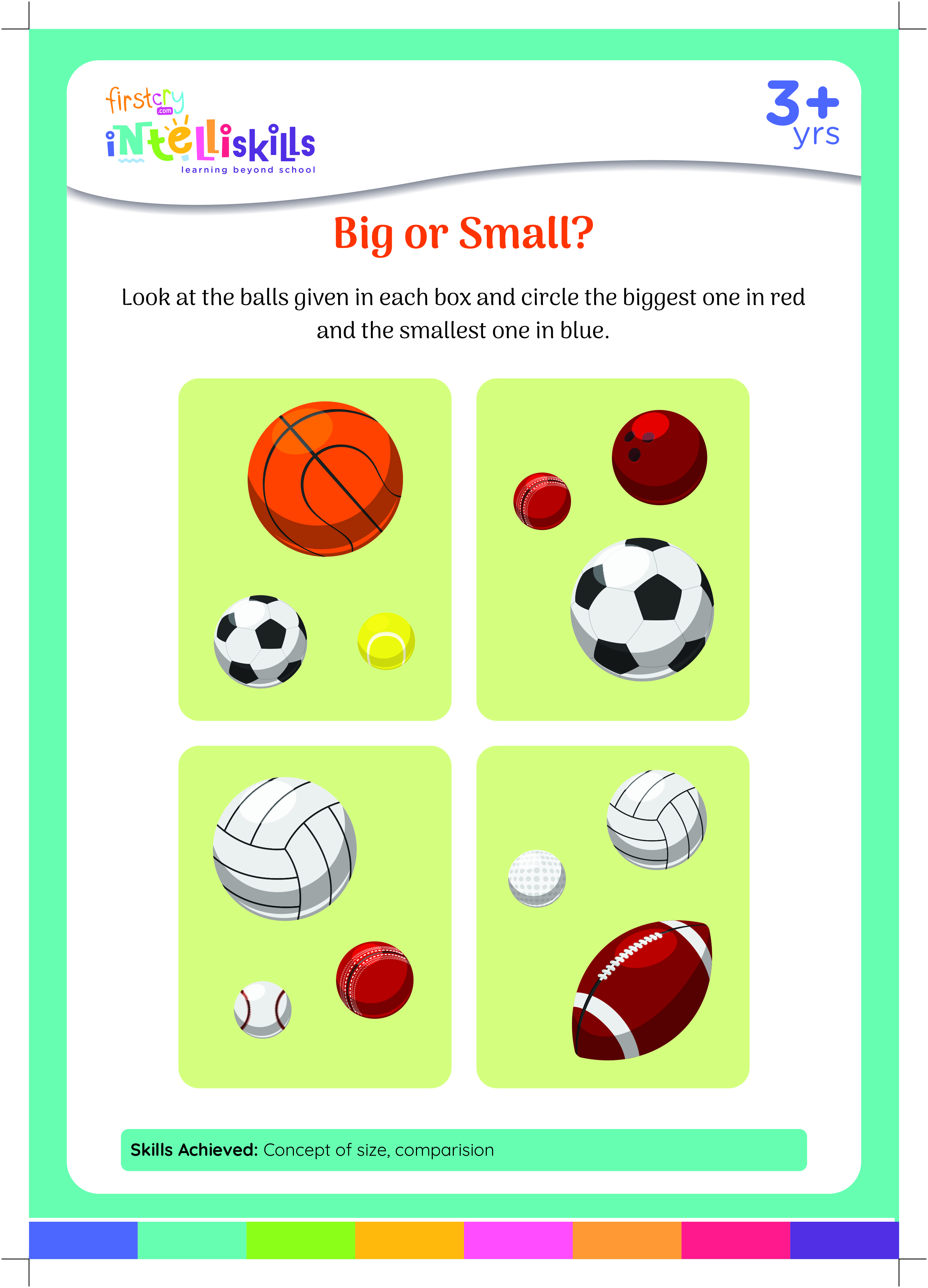 Big or small Free & Printables Worksheet at FirstCry Intelli