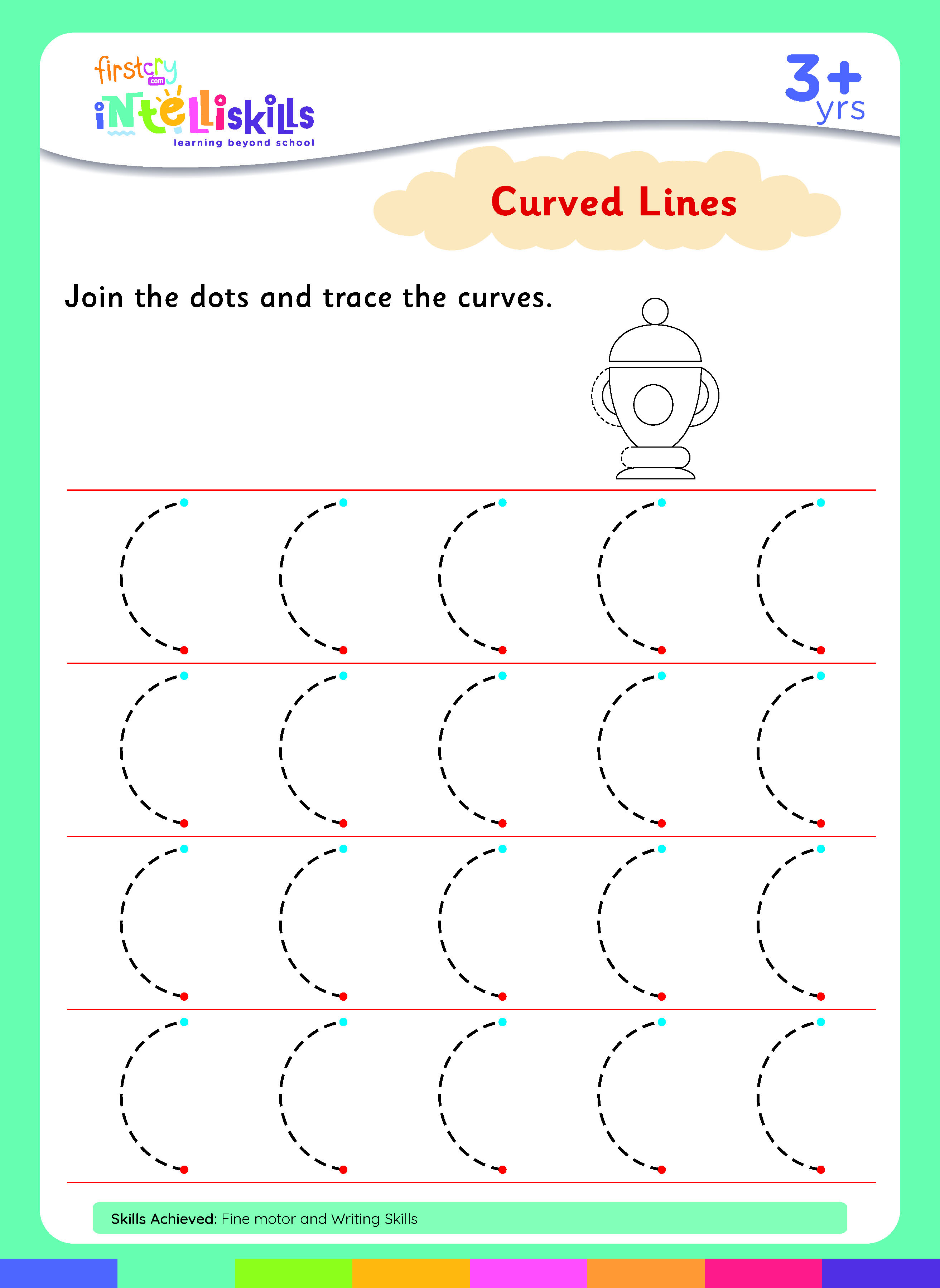 Printable Curve Line Worksheet - Worksheets Printable Free