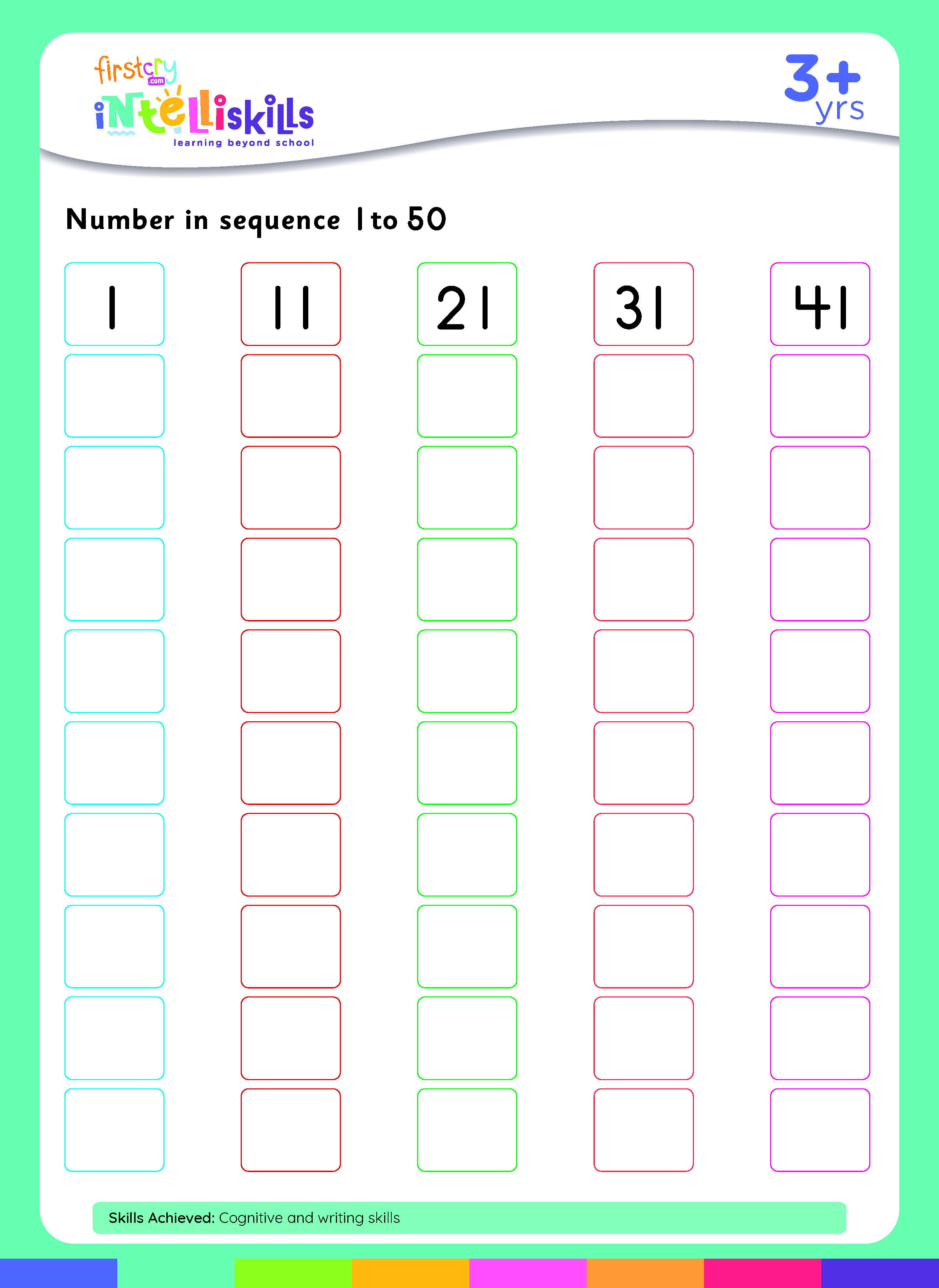 Write to 50 worksheet