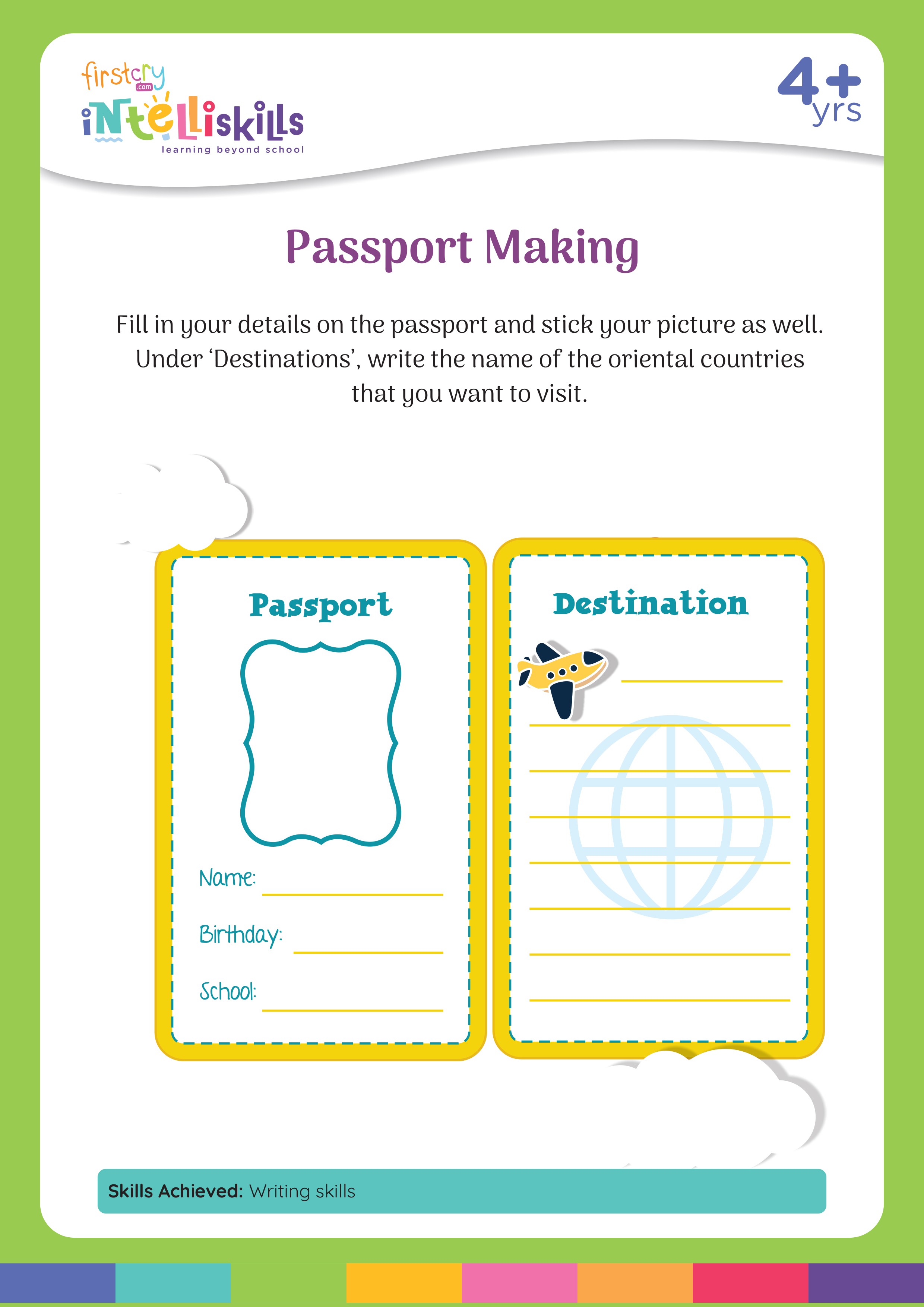 Free Printable Passport Template for Kids