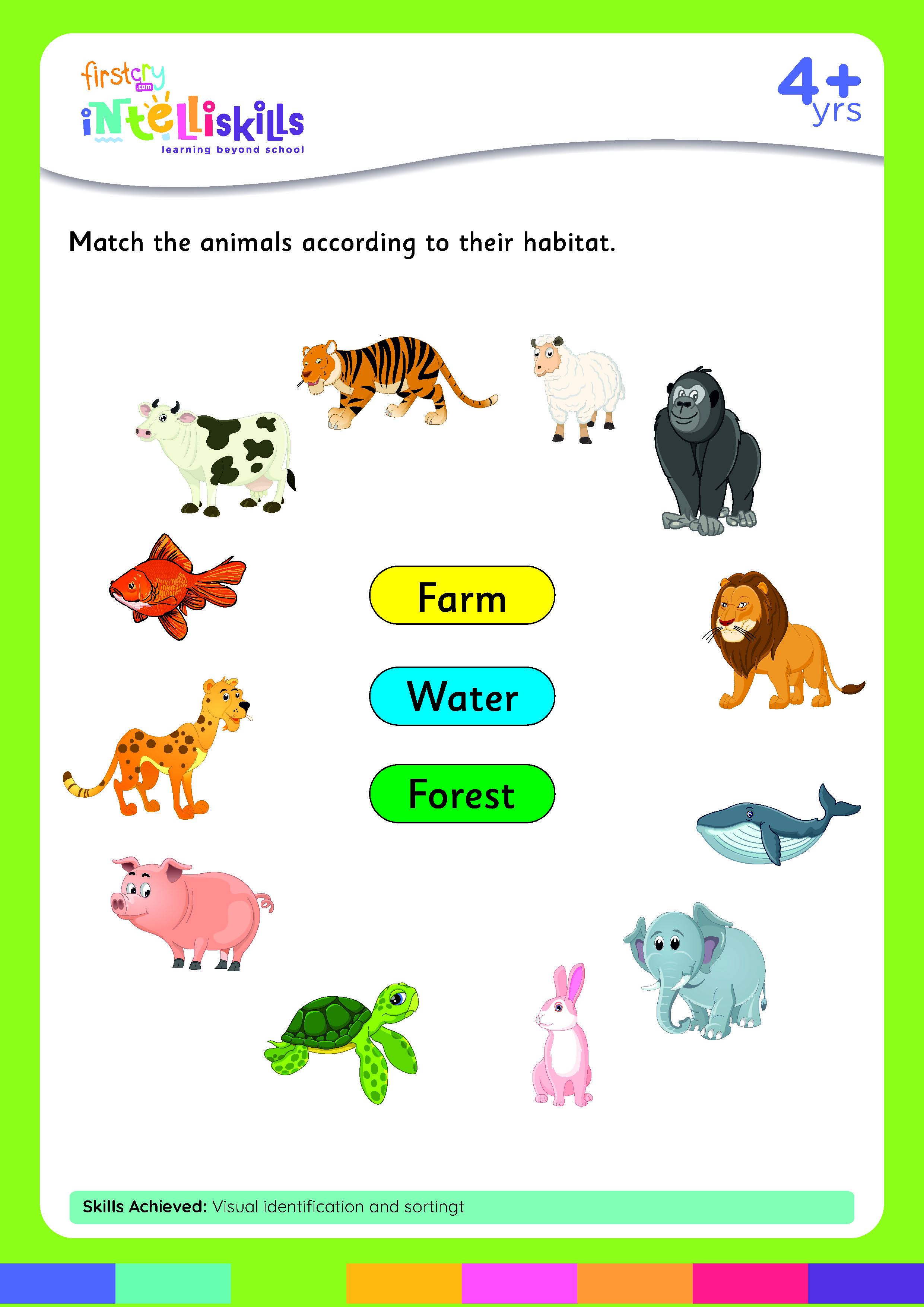 different habitats worksheets