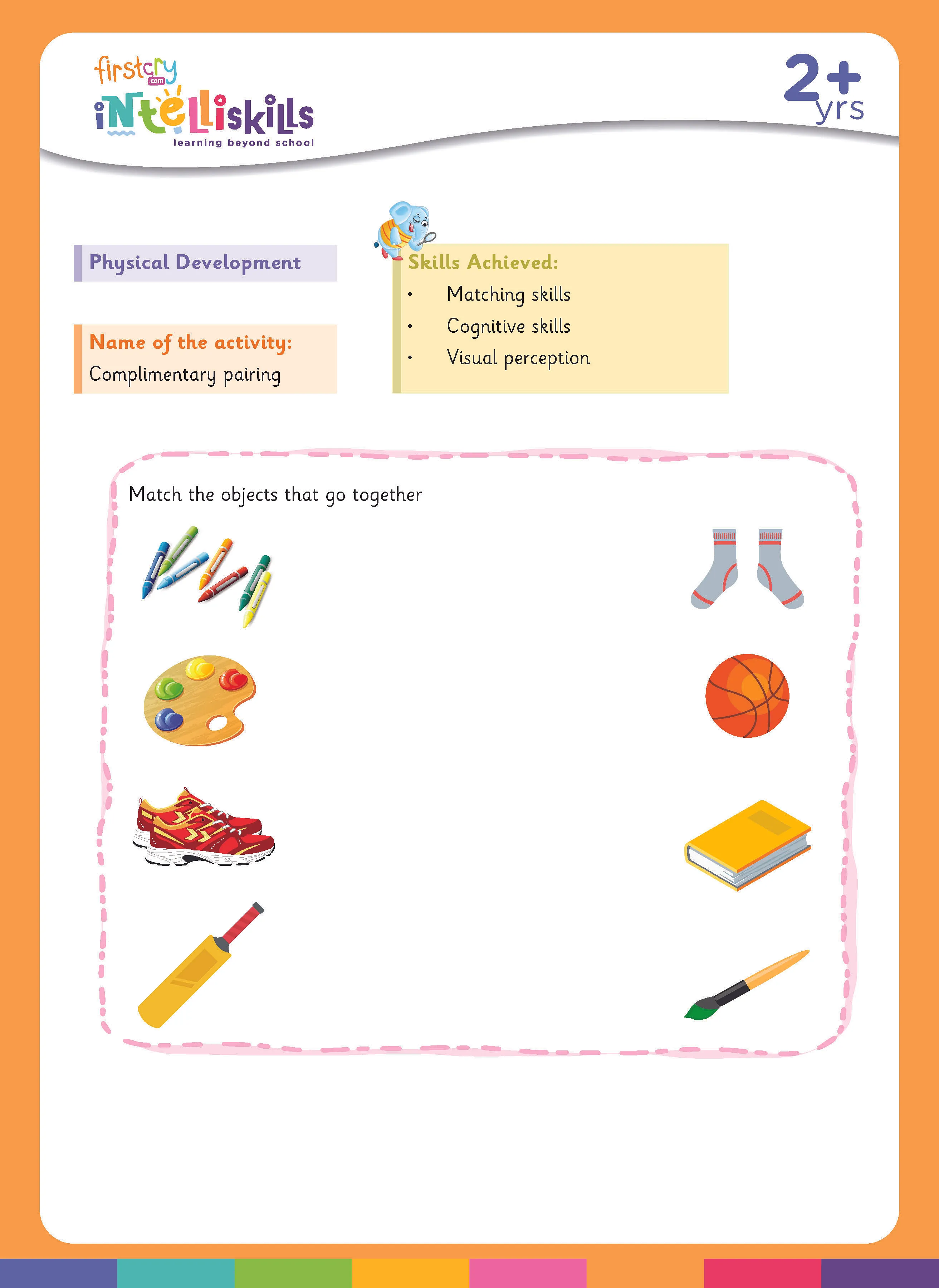 Match the objects that go together. Free & Printables Worksheet at