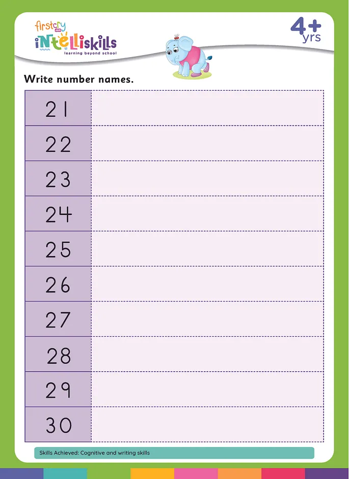 FirstCry Intelli Worksheets.