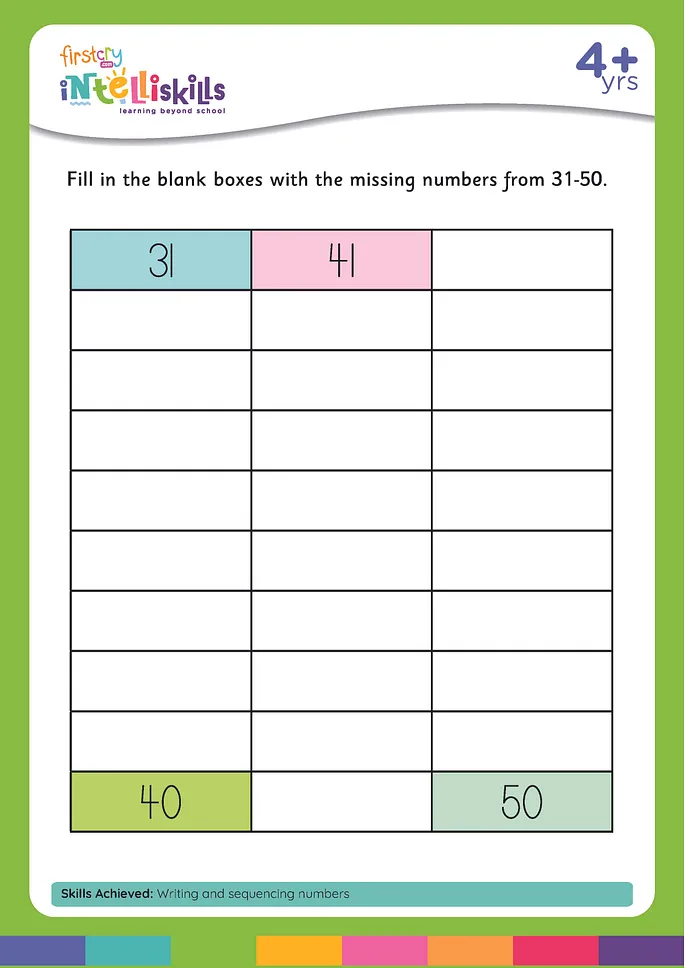 FirstCry Intelli Worksheets.